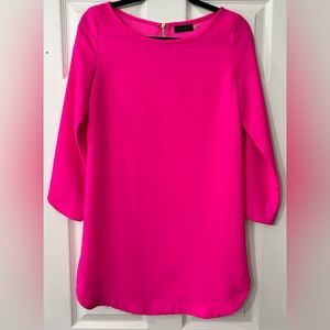 Mittoshop Hot Pink Shift Dress. Size Small. Zipper Back. Above the Knee.